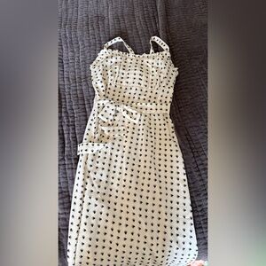 RIHOAS Cream and heart Patterned Mini Dress